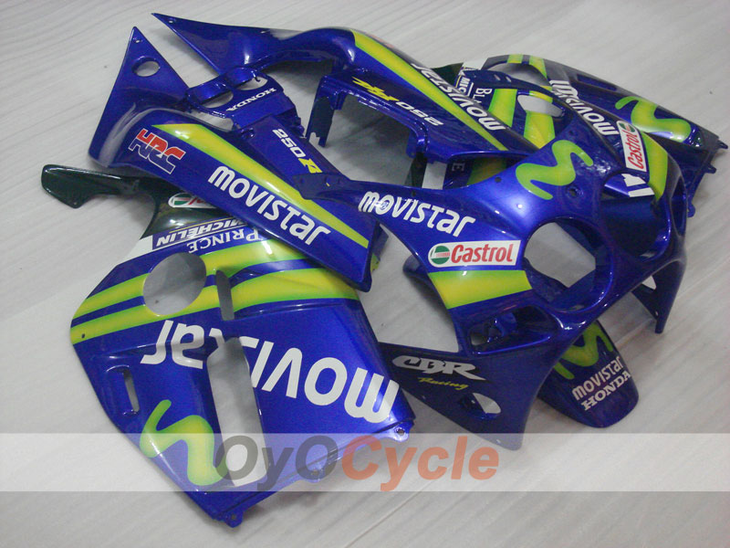 Kit de carenado por inyección para CBR250RR 88-89 - Amarillo, Azul - Movistar #OYO87902896 Imagen principal del producto