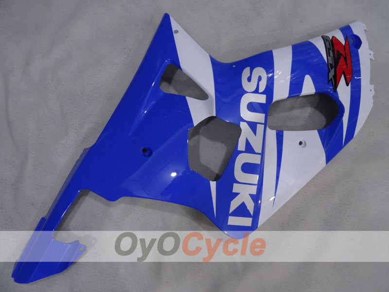 Kit de carenado de inyección para GSX R750 00-03 - Azul, Blanco - Estilo de fábrica #OYO87905176