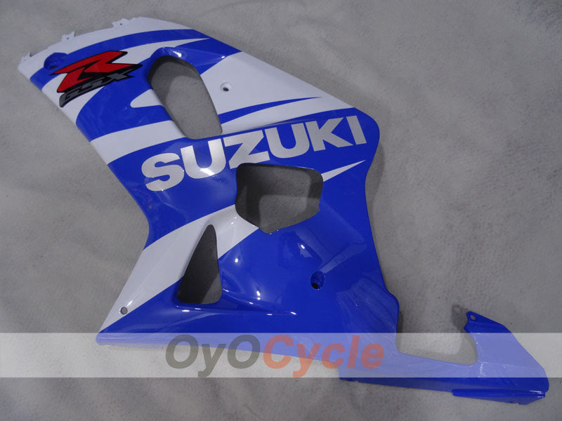 Kit de carenado de inyección para GSX R750 00-03 - Azul, Blanco - Estilo de fábrica #OYO87905176