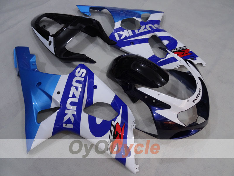 Kit de carenado por inyección para GSX R1000 00-02 - Azul, Negro - Estilo original #OYO87905131