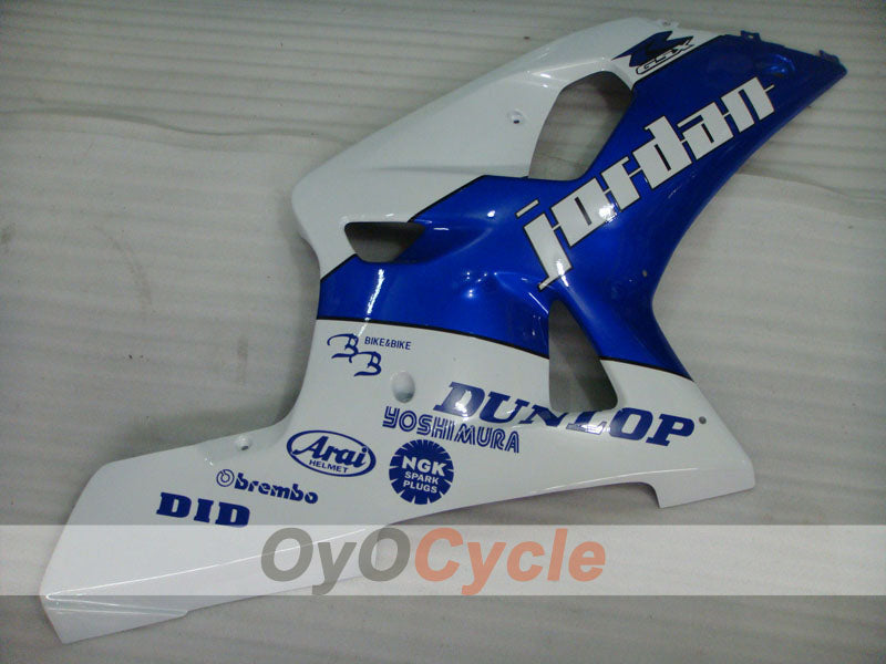 Kit de carenado por inyección para GSX R1000 00-02 - Azul, Blanco - DUNLOP #OYO87905226