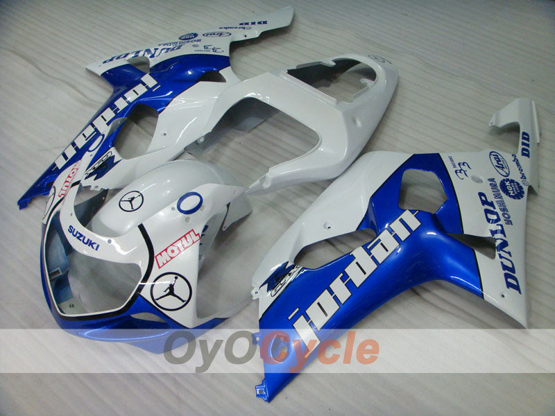 Kit de carenado por inyección para GSX R1000 00-02 - Azul, Blanco - DUNLOP #OYO87905226 Imagen principal del producto