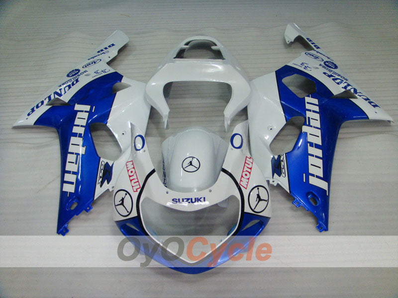 Kit de carenado por inyección para GSX R1000 00-02 - Azul, Blanco - DUNLOP #OYO87905226 Imagen secundaria del producto