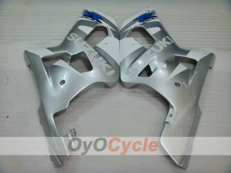 Carenado de inyección para GSX R600 01-03 - Blanco, Negro, Plata - Estilo de fábrica #OYO87905104