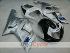Carenado de inyección para GSX R1000 del 00-02 - Blanco, Negro, Plata - Estilo de fábrica #OYO87905205