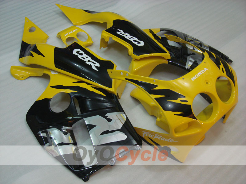 Kit de carenado por inyección para CBR250RR 88-89 - Amarillo, Negro - Fireblade #OYO87902892 Imagen principal del producto