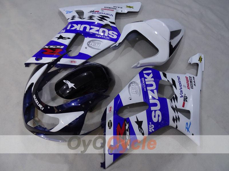 Kit de carenado de inyección para GSX R750 00-03 - Azul, Blanco - MICHELIN #OYO87905137