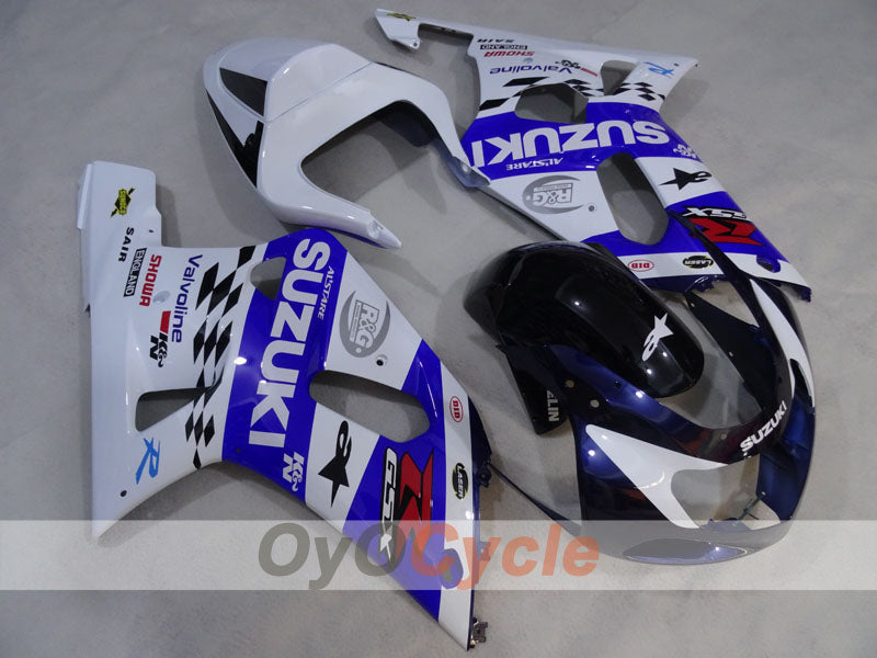 Kit de carenado por inyección para GSX R1000 00-02 - Azul, Blanco - MICHELIN #OYO87905183 Imagen principal del producto