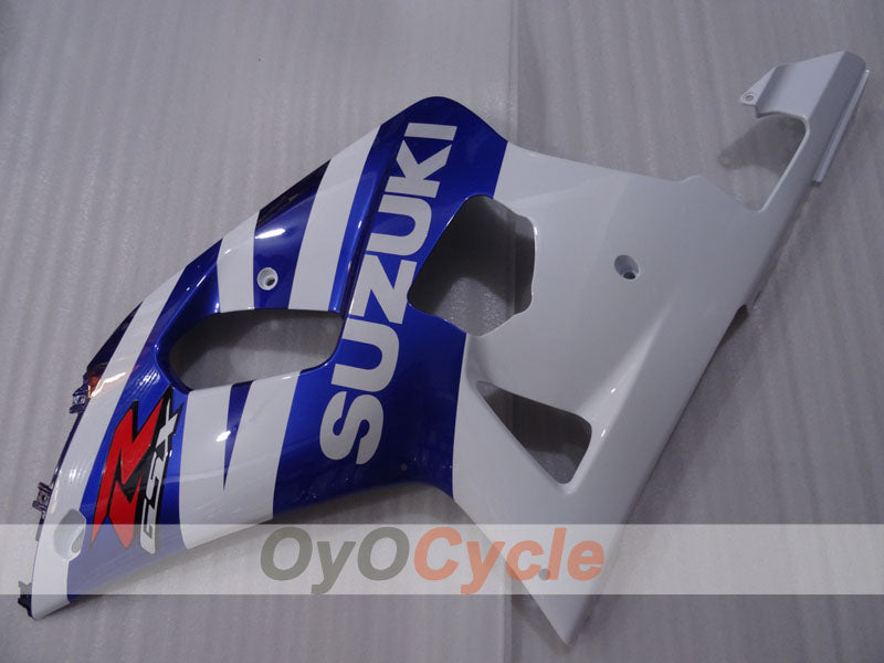 Kit de carenado por inyección para GSX R1000 00-02 - Azul, Blanco - Estilo de fábrica #OYO87905219