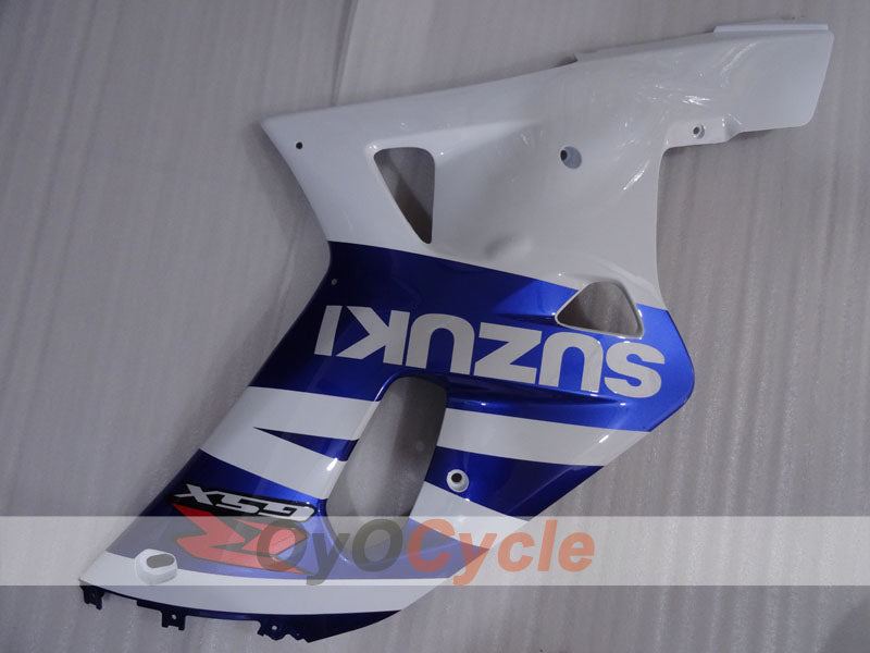 Kit de carenado por inyección para GSX R1000 00-02 - Azul, Blanco - Estilo de fábrica #OYO87905219