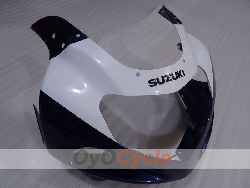 Kit de carenado por inyección para GSX R1000 00-02 - Azul, Blanco - Estilo de fábrica #OYO87905219