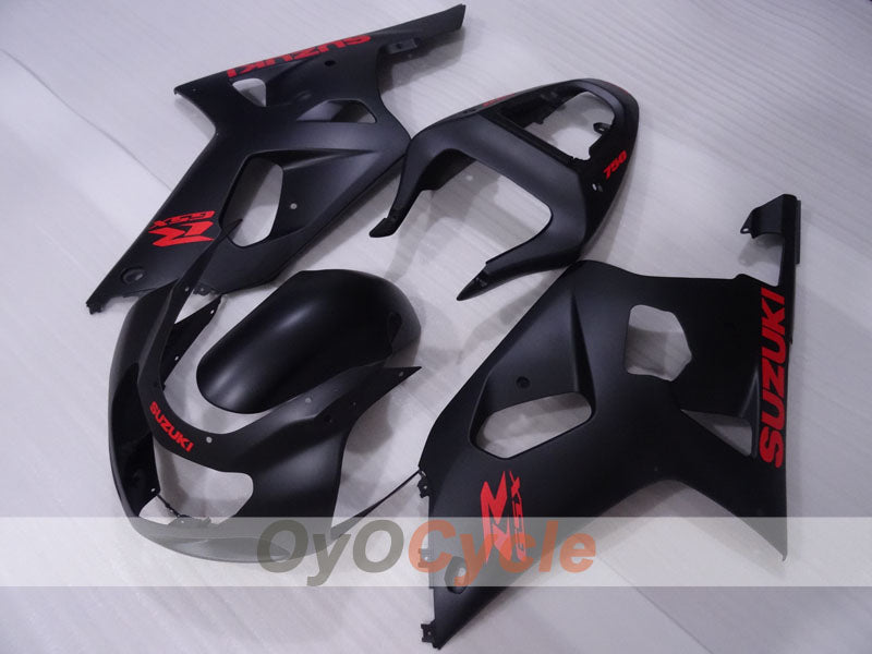 Kit de carenado de inyección para GSX R750 00-03 - Negro - Estilo de fábrica #OYO87905133