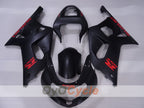 Kit de carenado de inyección para GSX R750 00-03 - Negro - Estilo de fábrica #OYO87905133