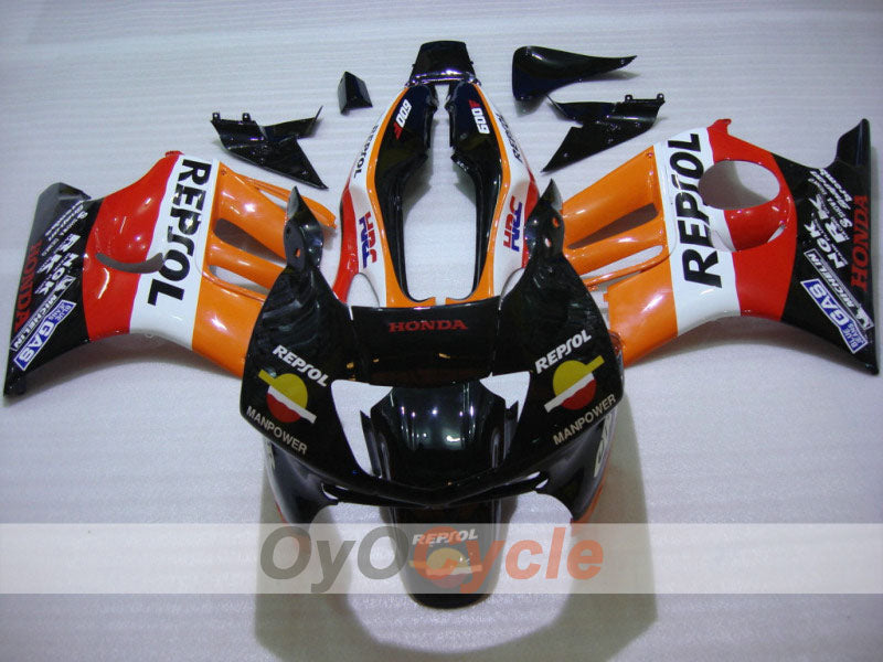 Kit de carenado de inyección para CBR600F3 95-96 - Naranja, Negro - Repsol #OYO87902761 Imagen secundaria del producto
