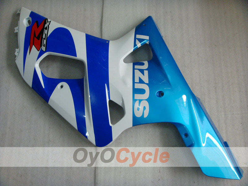 Kit de carenado por inyección para GSX R750 00-03 - Azul, Blanco - Estilo de fábrica #OYO87905123