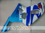 Kit de carenado por inyección para GSX R750 00-03 - Azul, Blanco - Estilo de fábrica #OYO87905123