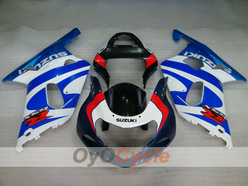 Kit de carenado por inyección para GSX R750 00-03 - Azul, Blanco - Estilo de fábrica #OYO87905123 Imagen principal del producto