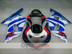 Kit de carenado por inyección para GSX R750 00-03 - Azul, Blanco - Estilo de fábrica #OYO87905123