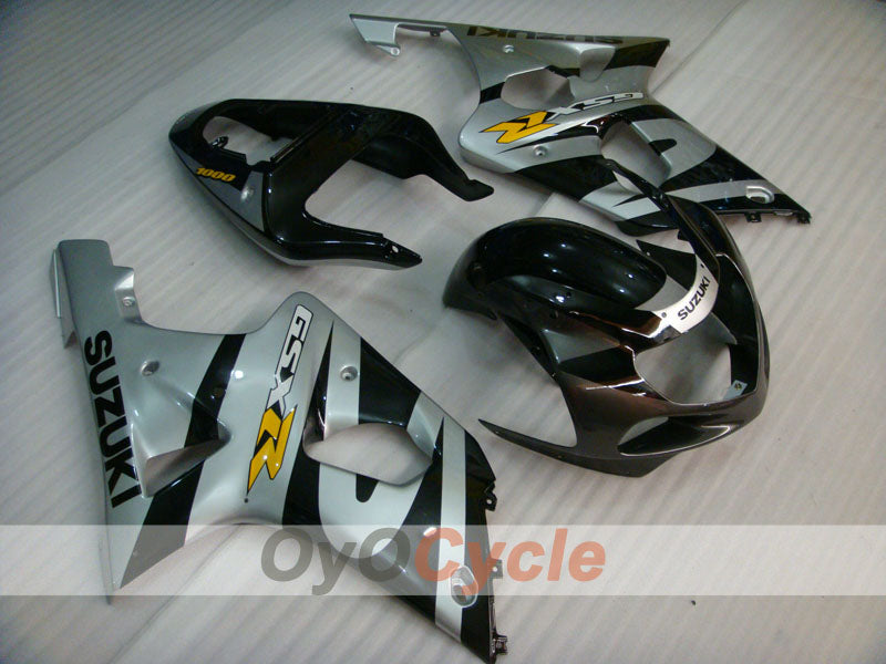 Kit de carenado por inyección para GSX R1000 del 00-02 - Negro, Plata - Estilo de fábrica #OYO87901772 Imagen principal del producto