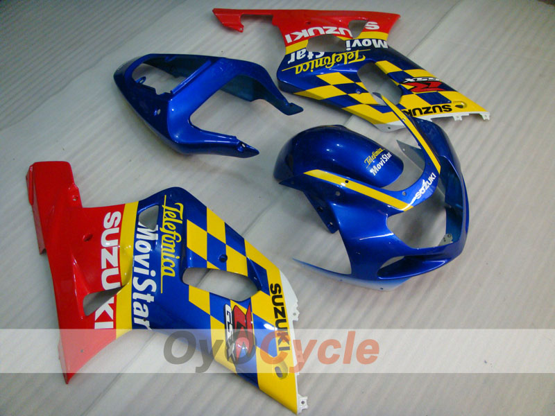 Kit de carenado de inyección para GSX R750 00-03 - Rojo, Azul - Movistar #OYO87901066 Imagen principal del producto