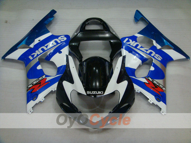 Carenado inyectado para GSX R1000 del 00-02 - Azul, Negro - Estilo de fábrica #OYO87905128