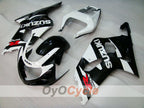 Carenado de inyección para GSX R600 01-03 - Blanco, Negro - Estilo de fábrica #OYO87901132