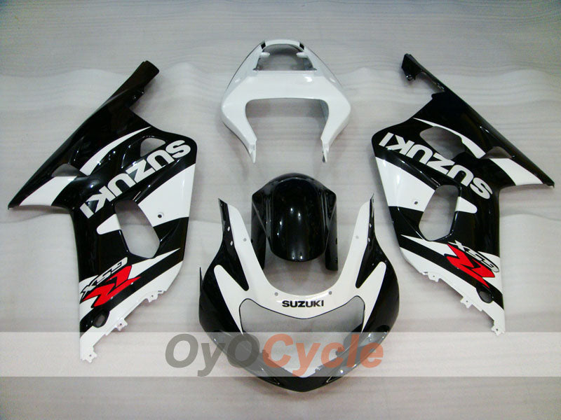 Carenado de inyección para GSX R600 01-03 - Blanco, Negro - Estilo de fábrica #OYO87901132