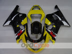 Carenado de inyección para GSX R600 01-03 - Amarillo, Negro - Estilo de fábrica #OYO87905126