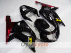 Kit de carenado de inyección para GSX R750 00-03 - Rojo, Negro - Estilo de fábrica #OYO87905166