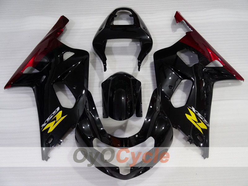 Kit de carenado de inyección para GSX R600 01-03 - Rojo, Negro - Estilo de fábrica #OYO87905111 Imagen secundaria del producto