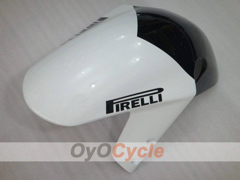 Kit de carenado por inyección para GSX R600 01-03 - Blanco, Negro - Corona, MOTUL #OYO87905115