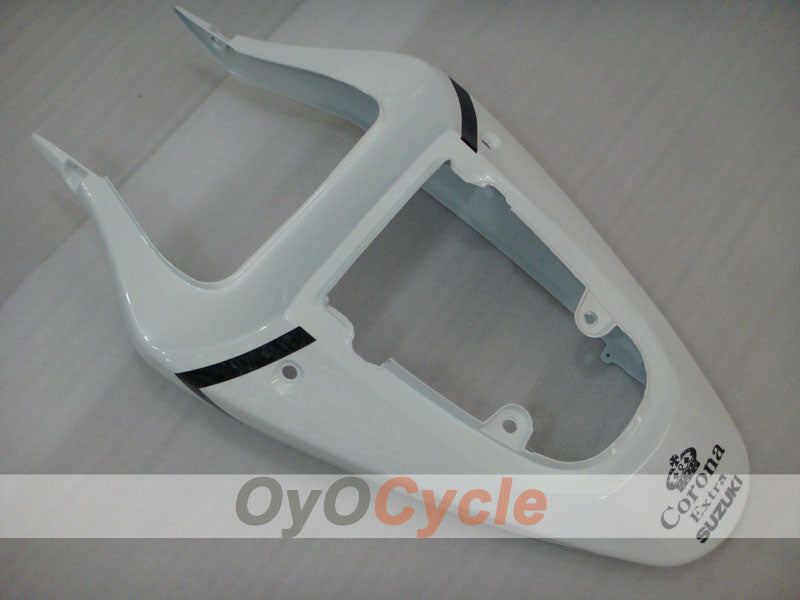 Kit de carenado por inyección para GSX R750 00-03 - Blanco, Negro - Corona #OYO87905170