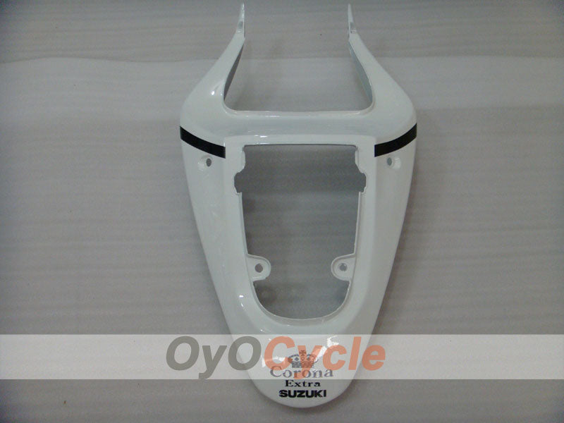 Kit de carenado por inyección para GSX R750 00-03 - Blanco, Negro - Corona #OYO87905170