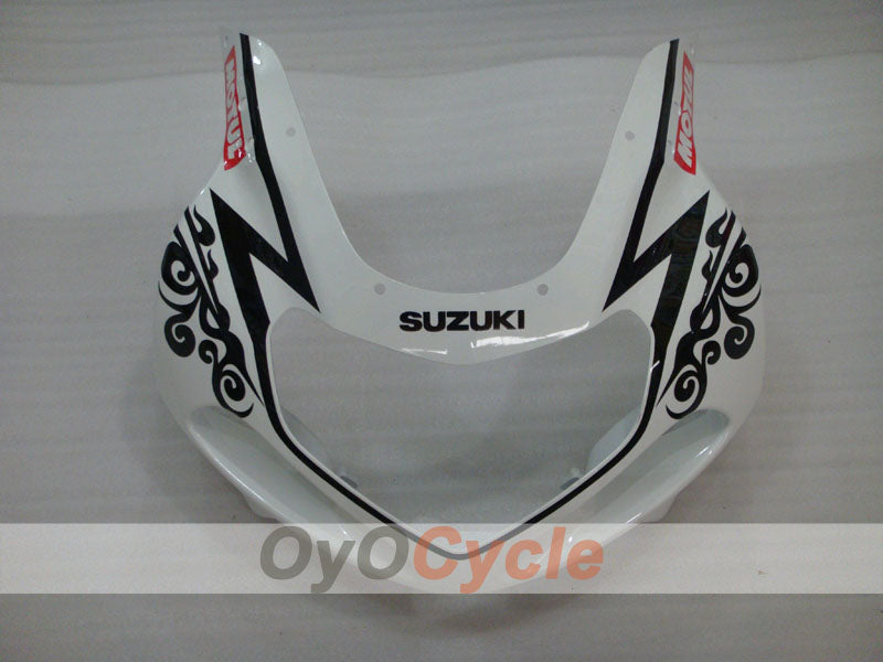Kit de carenado por inyección para GSX R600 01-03 - Blanco, Negro - Corona, MOTUL #OYO87905115
