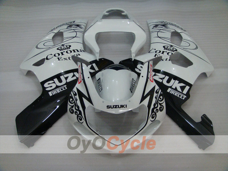 Kit de carenado por inyección para GSX R600 01-03 - Blanco, Negro - Corona, MOTUL #OYO87905115 Imagen secundaria del producto