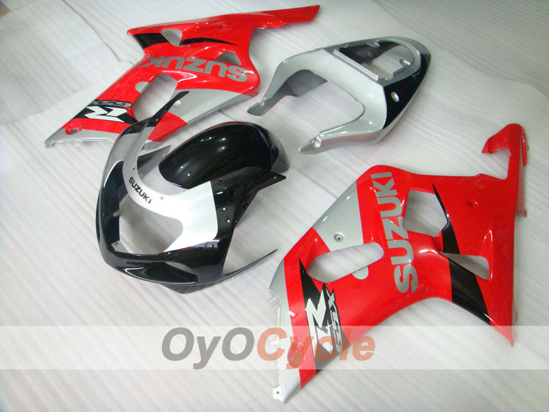 Kit de carenado por inyección para GSX R600 01-03 - Rojo, Plateado - Estilo de fábrica #OYO87901141 Imagen secundaria del producto