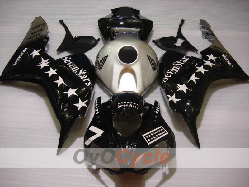 Kit de carenado por inyección para CBR1000RR 06-07 - Negro, Plata - SevenStars #OYO87900650 Imagen principal del producto