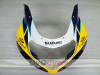 Kit de carenado de inyección para GSX R600 01-03 - Amarillo, Azul - Corona, MOTUL #OYO87905113