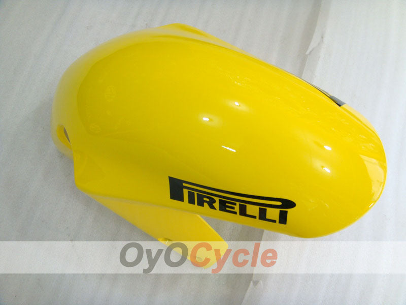 Kit de carenado de inyección para GSX R600 01-03 - Amarillo, Azul - Corona, MOTUL #OYO87905113