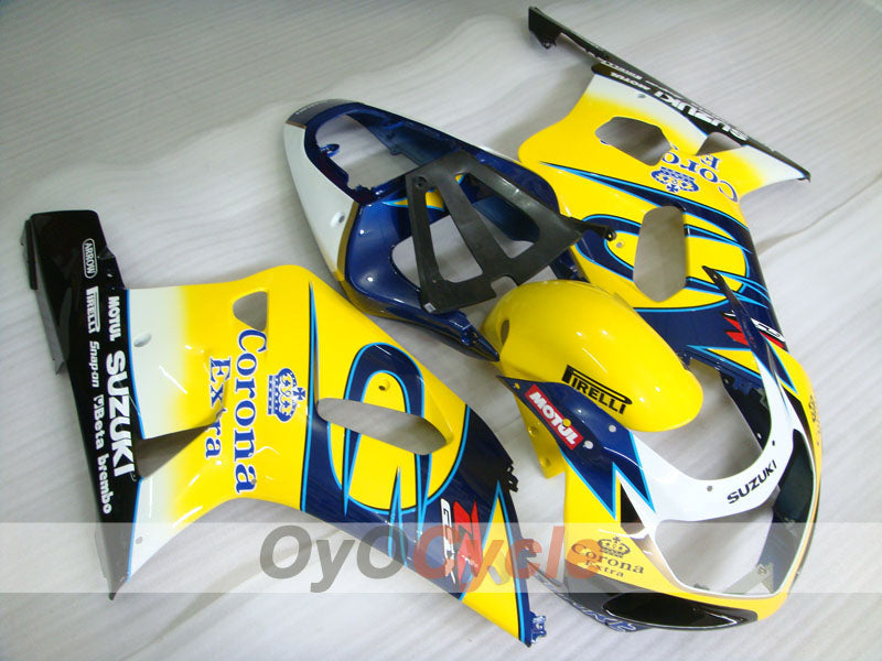 Kit de carenado por inyección para GSX R750 00-03 - Amarillo, Azul - Corona #OYO87905168 Imagen secundaria del producto
