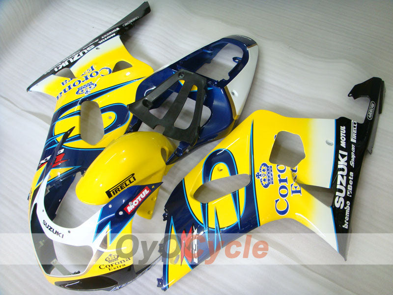 Kit de carenado por inyección para GSX R1000 00-02 - Amarillo, Azul - Corona #OYO87905214 Imagen secundaria del producto
