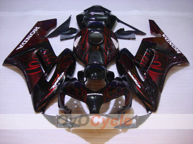 Kit de carenado por inyección para CBR1000RR 04-05 - Rojo, Negro - Llama #OYO87900485 Imagen principal del producto