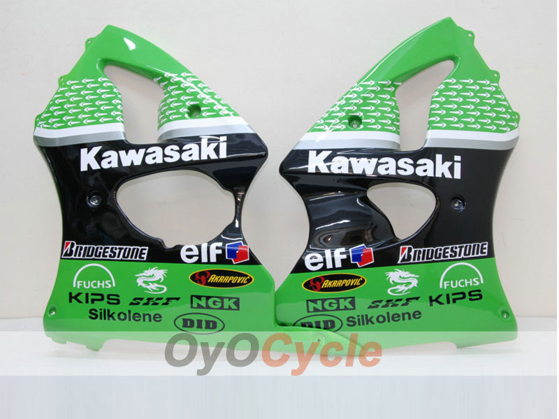 Carenado de inyección para NINJA ZX-6R 00-02 - Verde, Negro - Nakano #OYO87901726 Imagen secundaria del producto