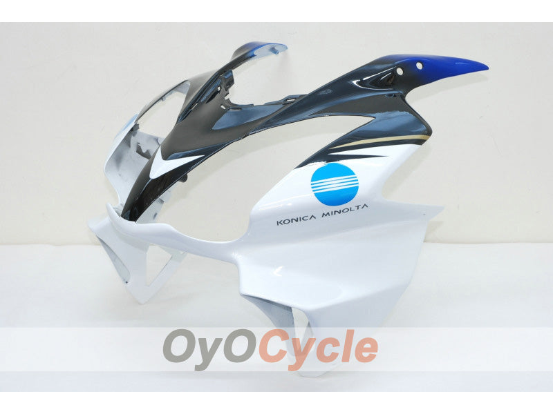 Kit de carenado por inyección para VFR800 02-13 - Azul, Blanco - Konica Minolta #OYO87902821