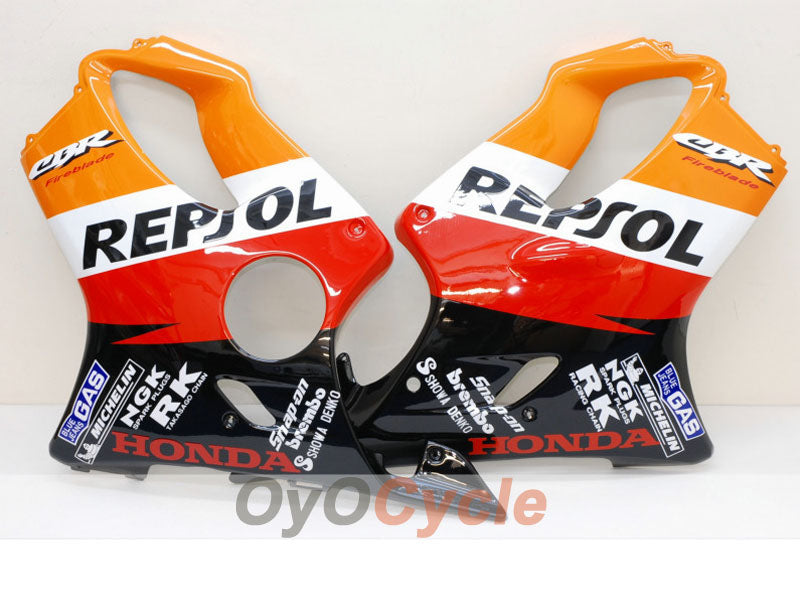 Carenado de inyección para CBR600F4i 04-07 - Amarillo, Negro - MICHELIN, Repsol #OYO87900219 Imagen secundaria del producto
