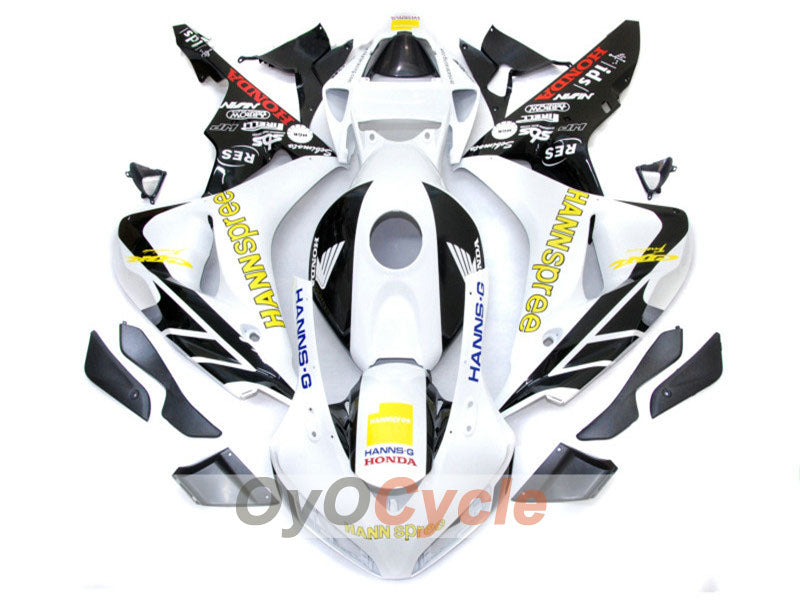 Kit de carenado por inyección para CBR1000RR 06-07 - Blanco, Negro - HANN Spree #OYO87900605