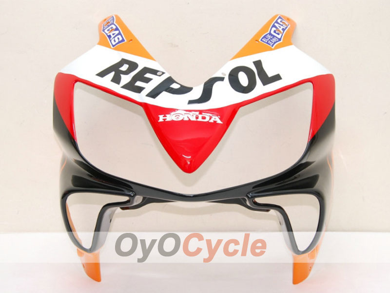 Kit de carenado por inyección para CBR600F4i 01-03 - Naranja, Negro - MICHELIN, Repsol #OYO87900190