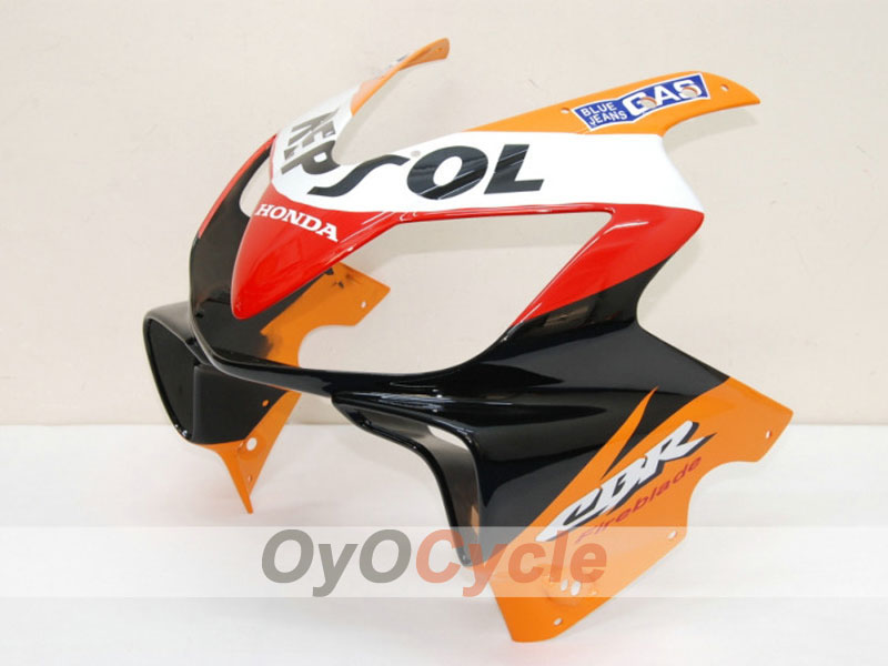 Kit de carenado por inyección para CBR600F4i 01-03 - Naranja, Negro - MICHELIN, Repsol #OYO87900190