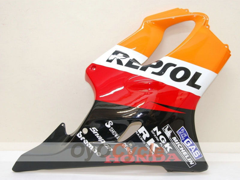 Kit de carenado por inyección para CBR600F4i 01-03 - Naranja, Negro - MICHELIN, Repsol #OYO87900190