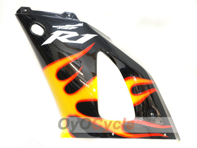 Kit de carenado por inyección para YZF-R1 00-01 - Amarillo, Negro - Llama #OYO87900766